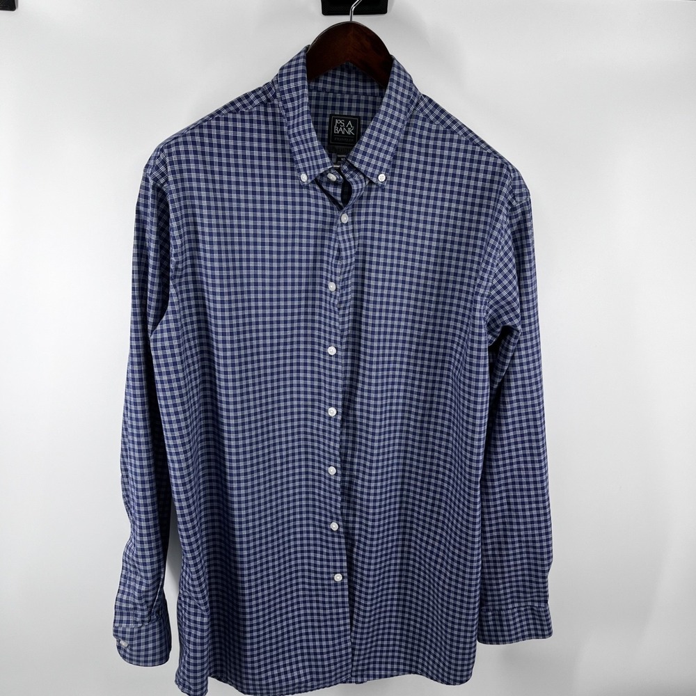 Joeph A Bank Traveler button down‎ men's sirt XL Chest 44 Length 35